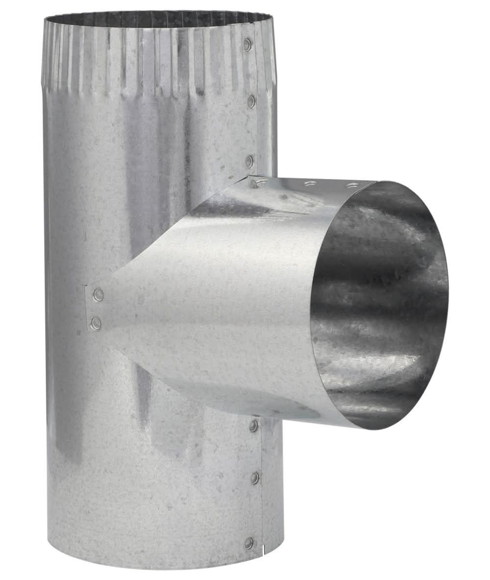 Imperial 3 In. X 3 In. X 3 In. Galvanized Steel Furnace Pipe Tee