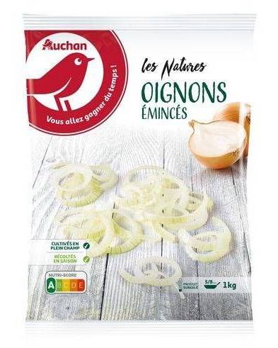 Oignons émincés - auchan - 1kg