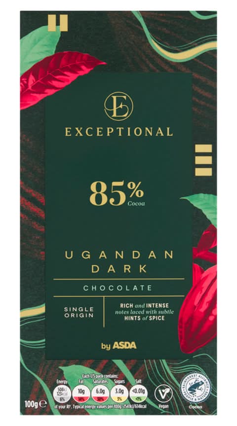 Asda Extra Special Ugandan Dark Chocolate 100g