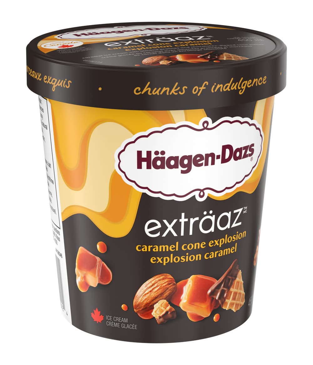 Häagen-dazs exträaz crème glacée - exträaz ice cream (explosion de cônes au caramel)
