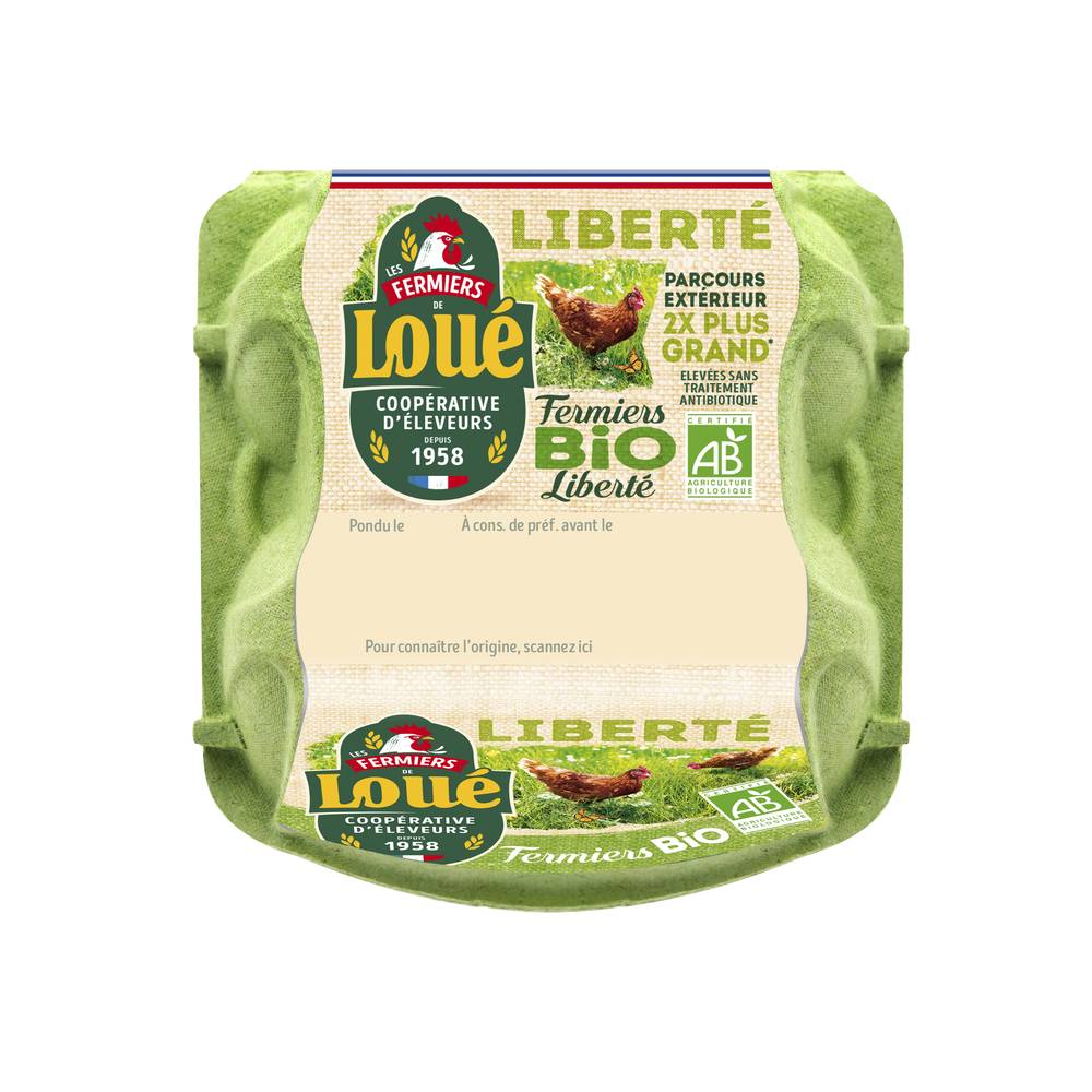 Fermier de Loué - Oeufs de poules élevées en liberté (4)