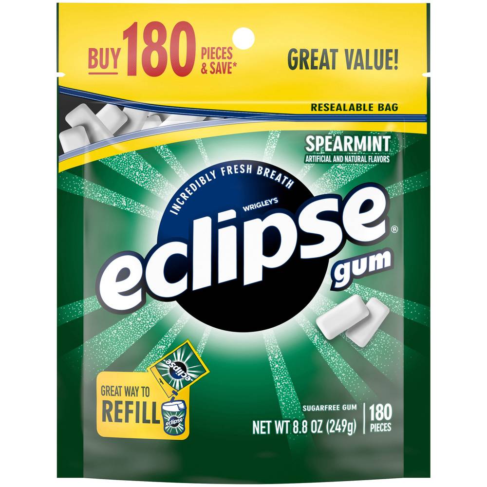 Eclipse Spearmint Gum (8.8 oz, 180 ct)