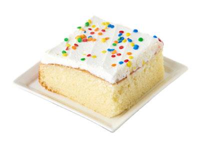 Bistro White Confetti Cake Slice - Ea