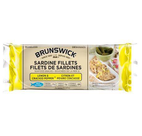 Brunswick Seafood Snacks in Lemon & Cracked Pepper (100 g)