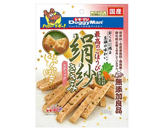 【DoggyMan】犬用絹紗雞胸肉條-野菜100g#20699338