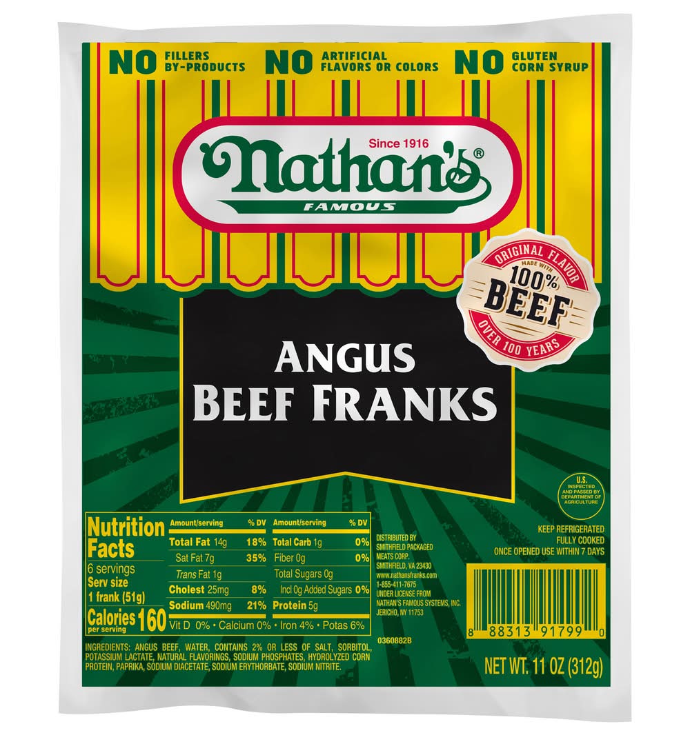 Nathan's Angus Beef Franks (11 oz)