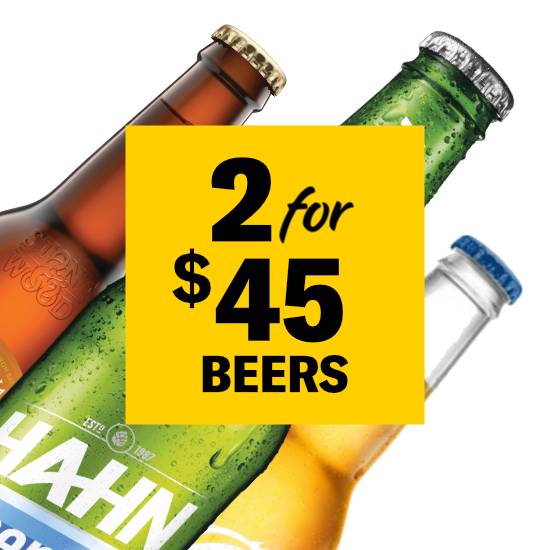 Any 2 Beers for $45