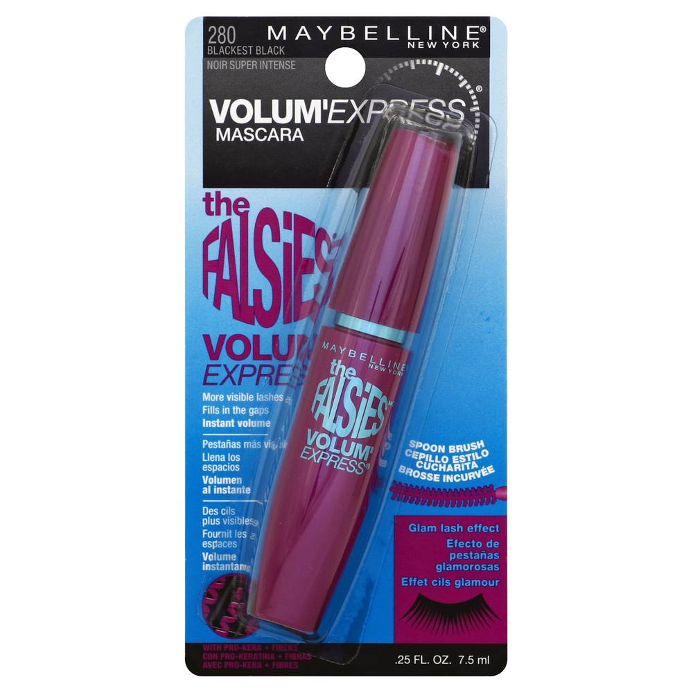 Maybelline Volume Express Mascara, 280 Blackest Black (0.3 fl oz)