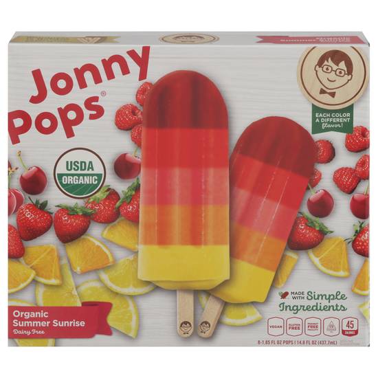 Jonny Pops Organic Summer Sunrise Water Pop