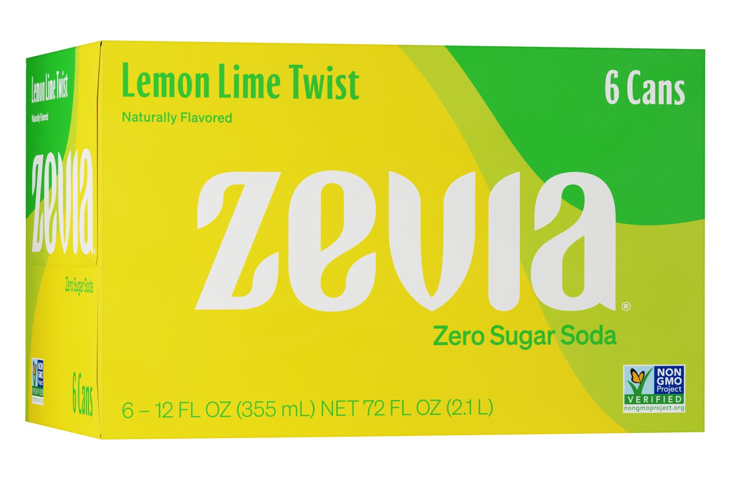 Zevia Zero Calorie Soda, Lemon Lime (6 x 12 fl oz)