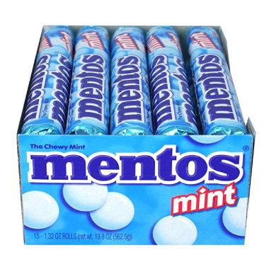 Mentos - Mint Candy - 15/1.3 oz (24X15|24 Units per Case)
