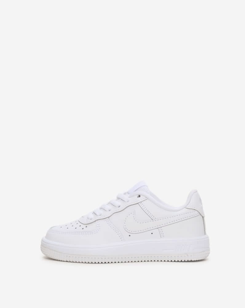 Nike Little Kids Force 1 Casual Shoes, 12, White