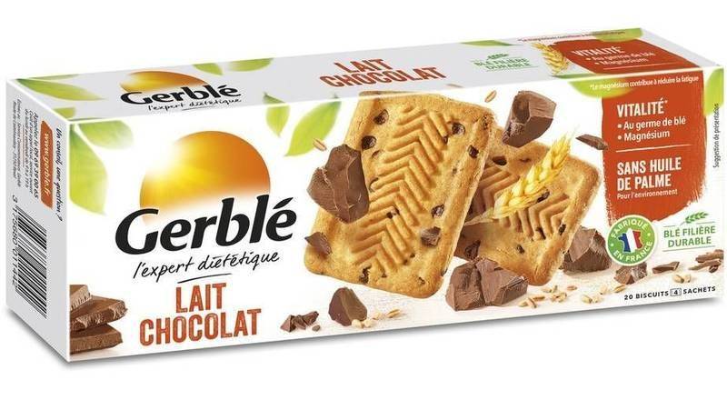 Gerblé biscuits aux pépites de chocolat et au lait