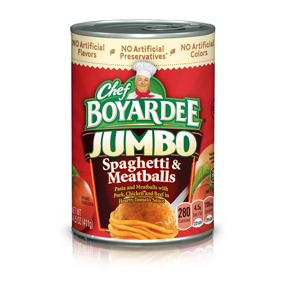 Chef Boyardee Jumbo Spaghetti & Meatballs in Tomato Sauce