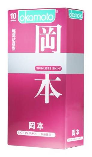 岡本 輕薄貼身衛生套 紅 10入 #159704