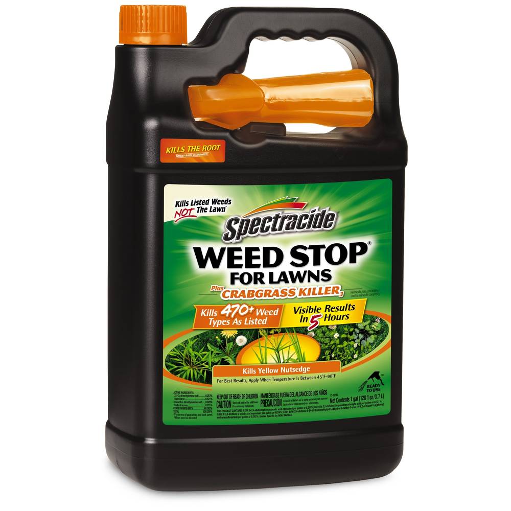 Spectracide Weed Stop For Lawns Plus Crabgrass Killer 1-Gallon Trigger Spray Lawn Weed Killer | HG-96587