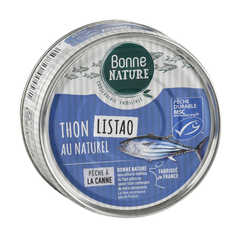 Bonne Nature - Thon listao msc au natl peche ligne (160g)