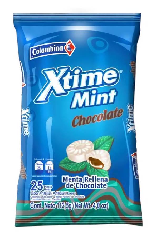Colombina Xtime mentas rellenas de chocolate Delivery Near Me
