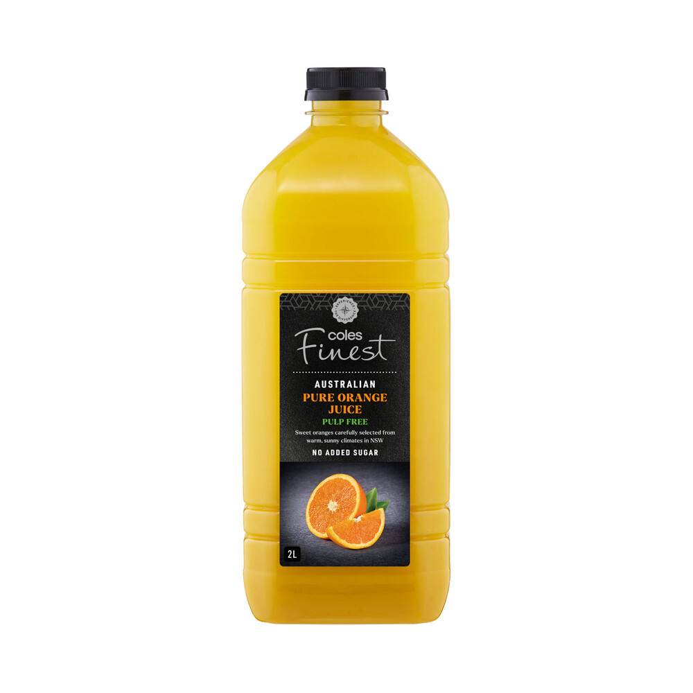 Coles Pulp Free Orange Juice Chilled 2L