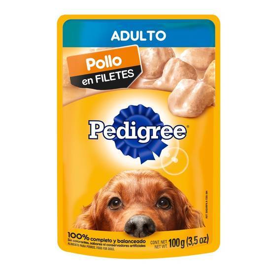 Pedigree alimento húmedo pollo en filetes para perro (adulto)