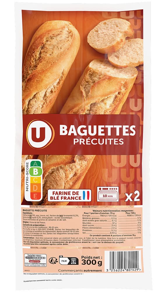 Les Produits U - Baguettes précuites (2)