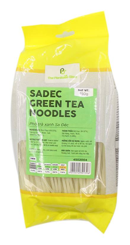 The Plantbase Store Sadec Green Tea Rice Noodles (350g)