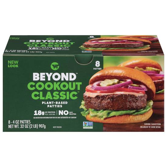 Beyond Meat Cookout Classic Plant-Based Burger Patties (8 ct)