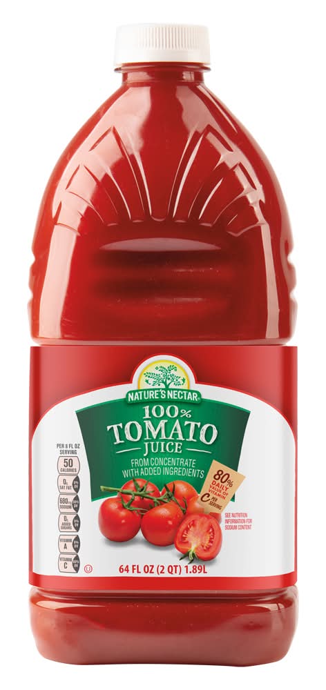 Nature's Nectar 100% Tomato Juice (64 fl oz)