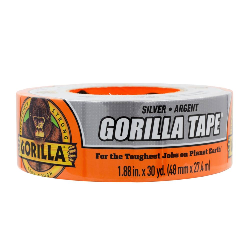 Gorilla Tape, 1.88 Inch x 30 yd, Silver