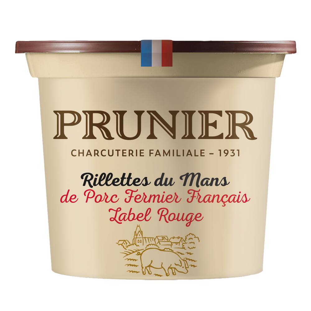 Maison Prunier - Rillettes du mans label rouge pur porc fermier (220g)