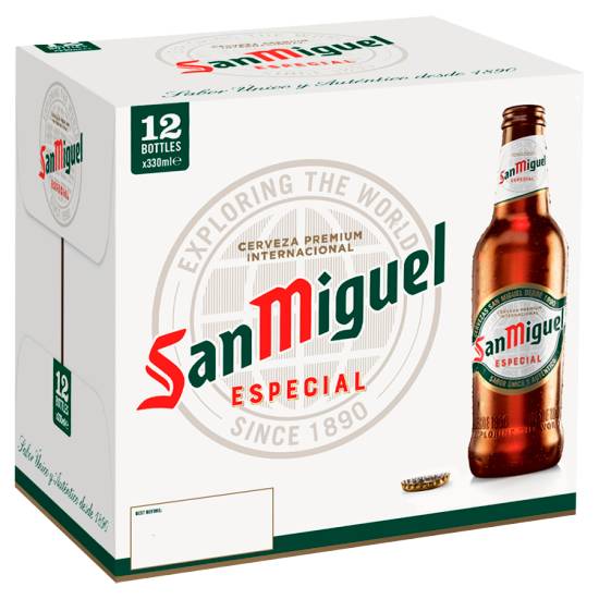 San Miguel Premium Lager Beer (12 pack, 330 ml)