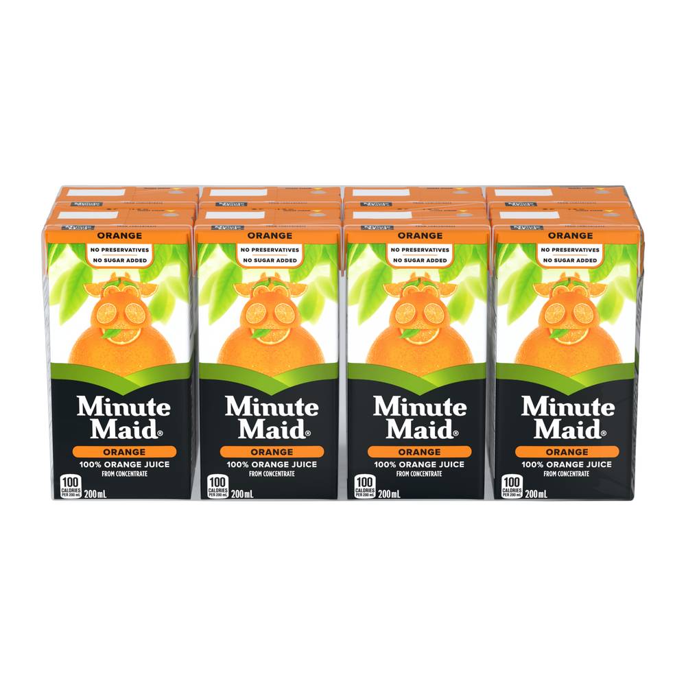 Minute Maid Orange Juice (8 ct, 200 ml)