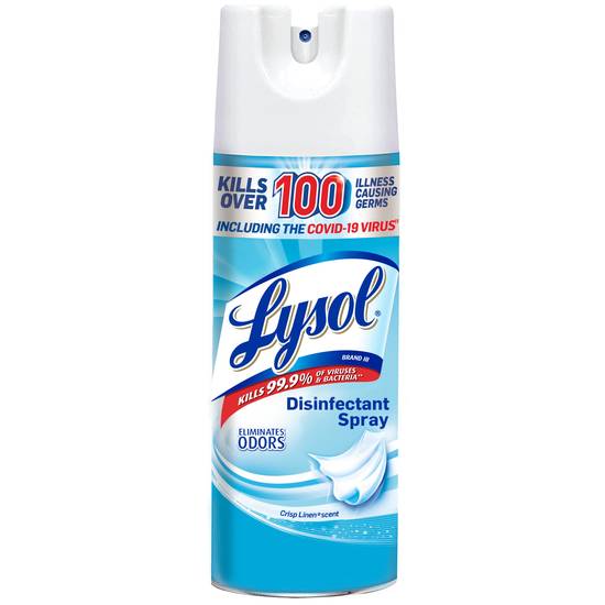 Lysol Disinfectant Spray, Crisp Linen, 12.5 oz