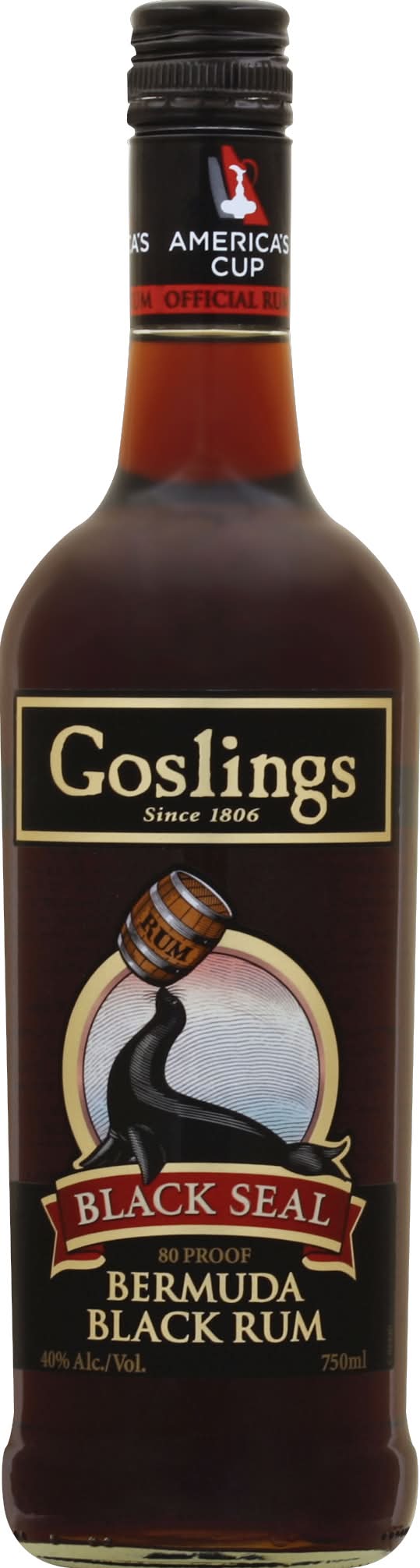 Goslings Bermuda Black Seal Rum (750 ml)