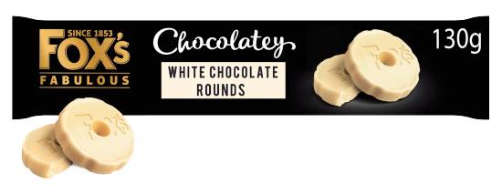 Fox's Fabulous Chocolatey White Chocolate Rounds (130g)