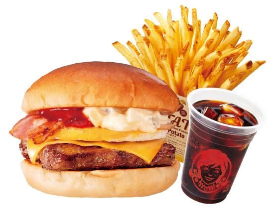 ウェンディーズチーズベーコンエッグバーガーセット(RN)