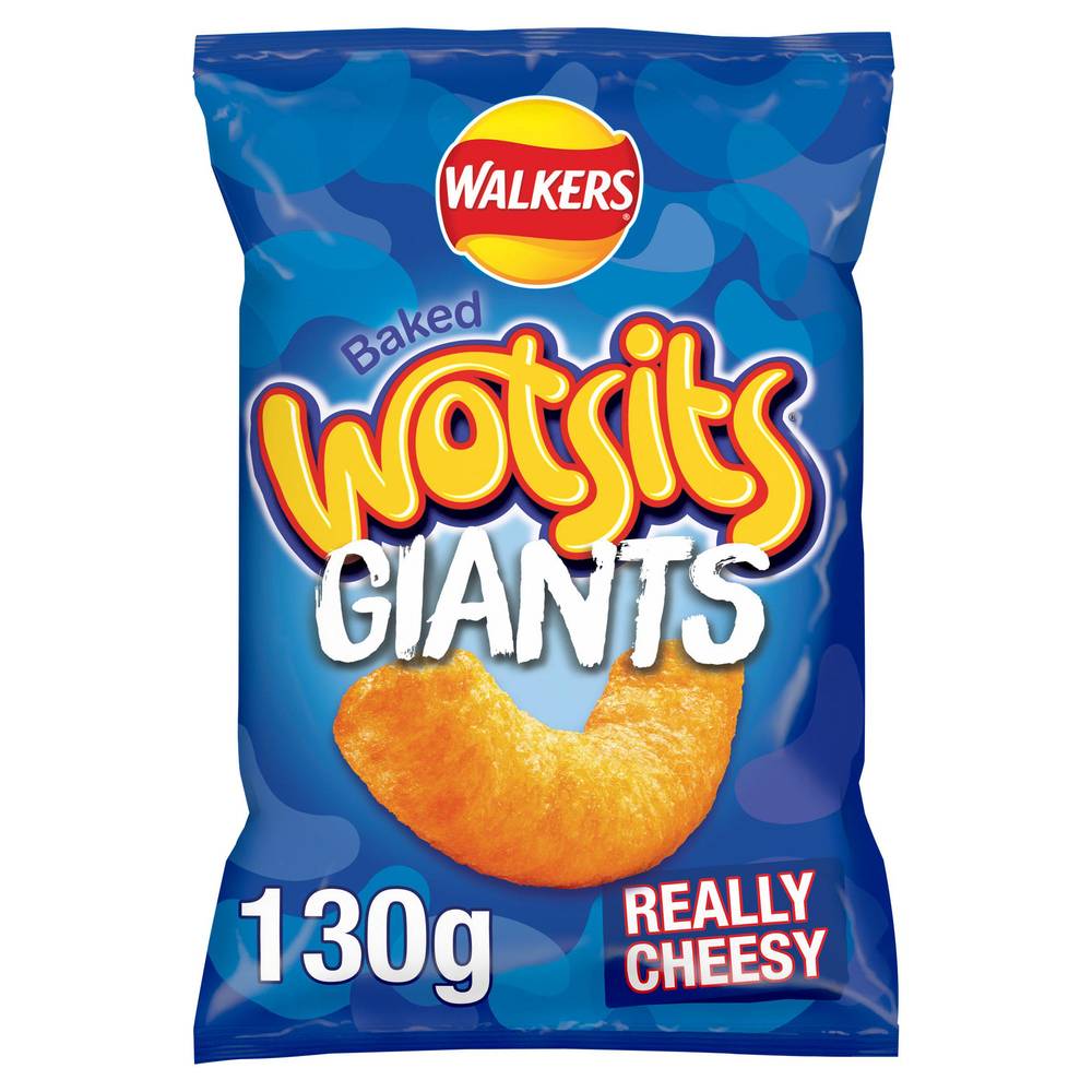 Walkers Wotsits Giants Really Cheesy Sharing Snacks 130g