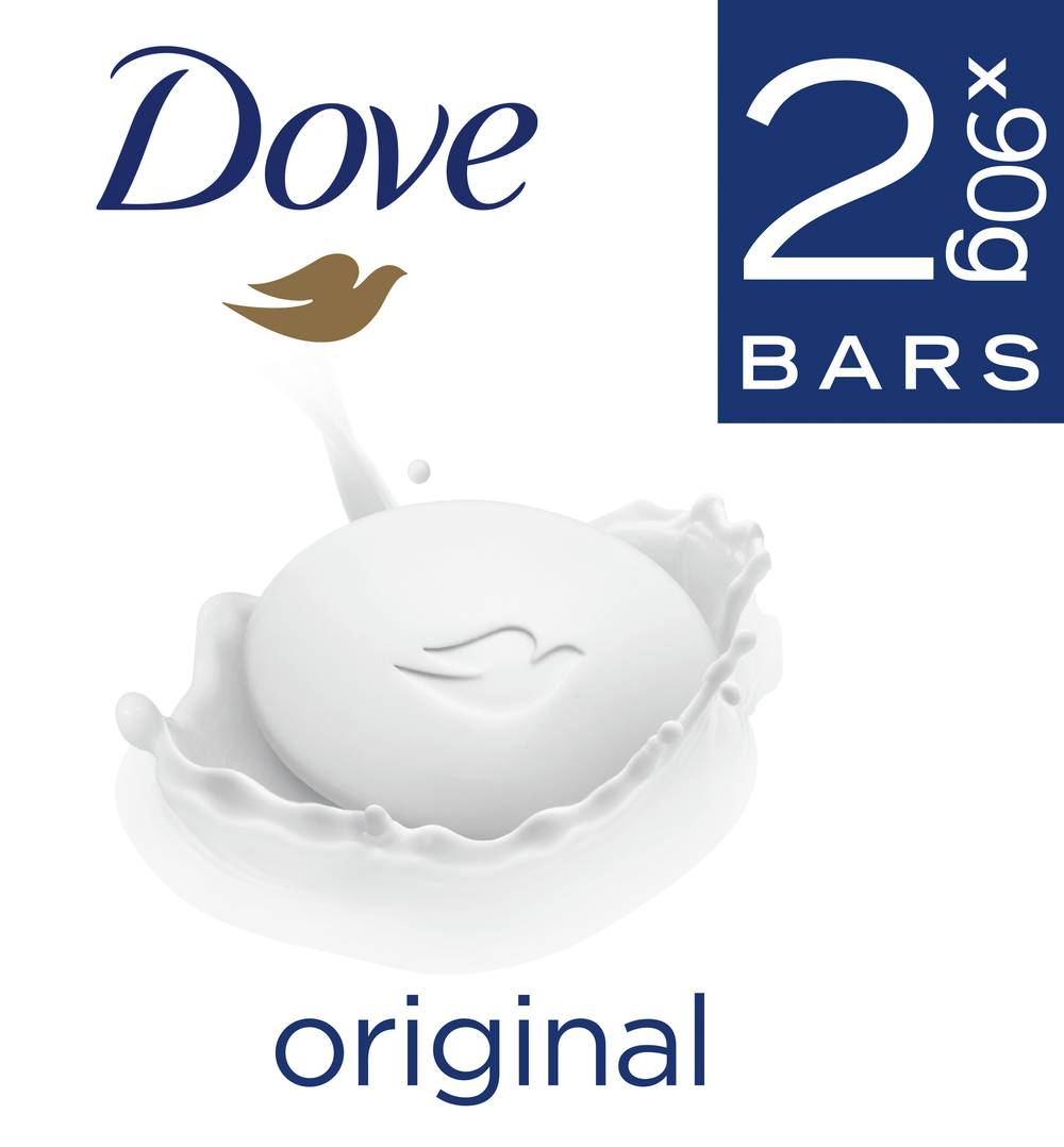 Dove Original Beauty Cream Bar Soap (2 pack)