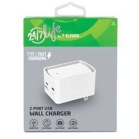 24/7 Life Pd 2-port Usb Wall Charger