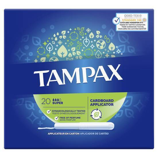 Tampax Super Card Applictr 8 * 20 Pack
