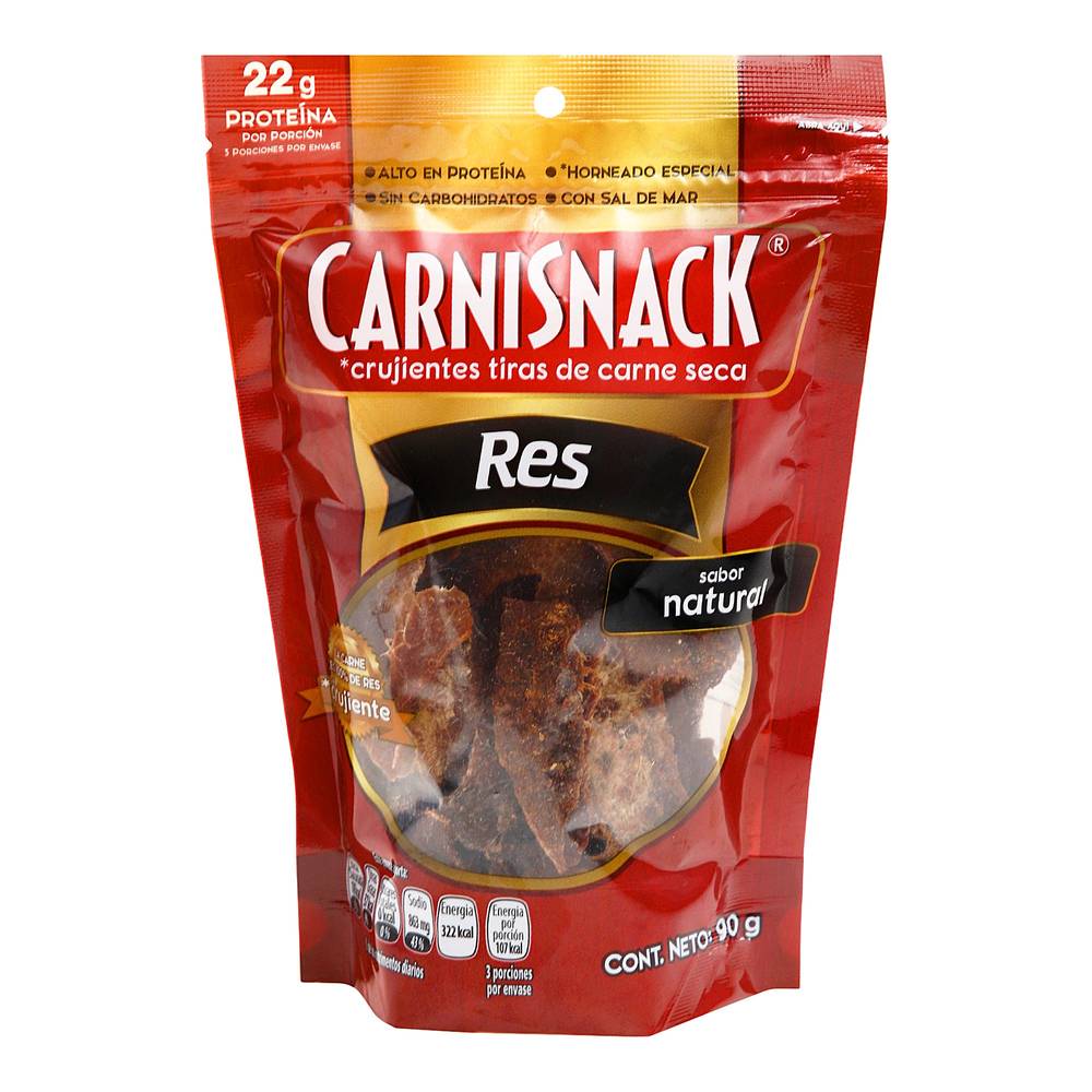 Carnisnack carne seca sabor natural (doypack 90 g)