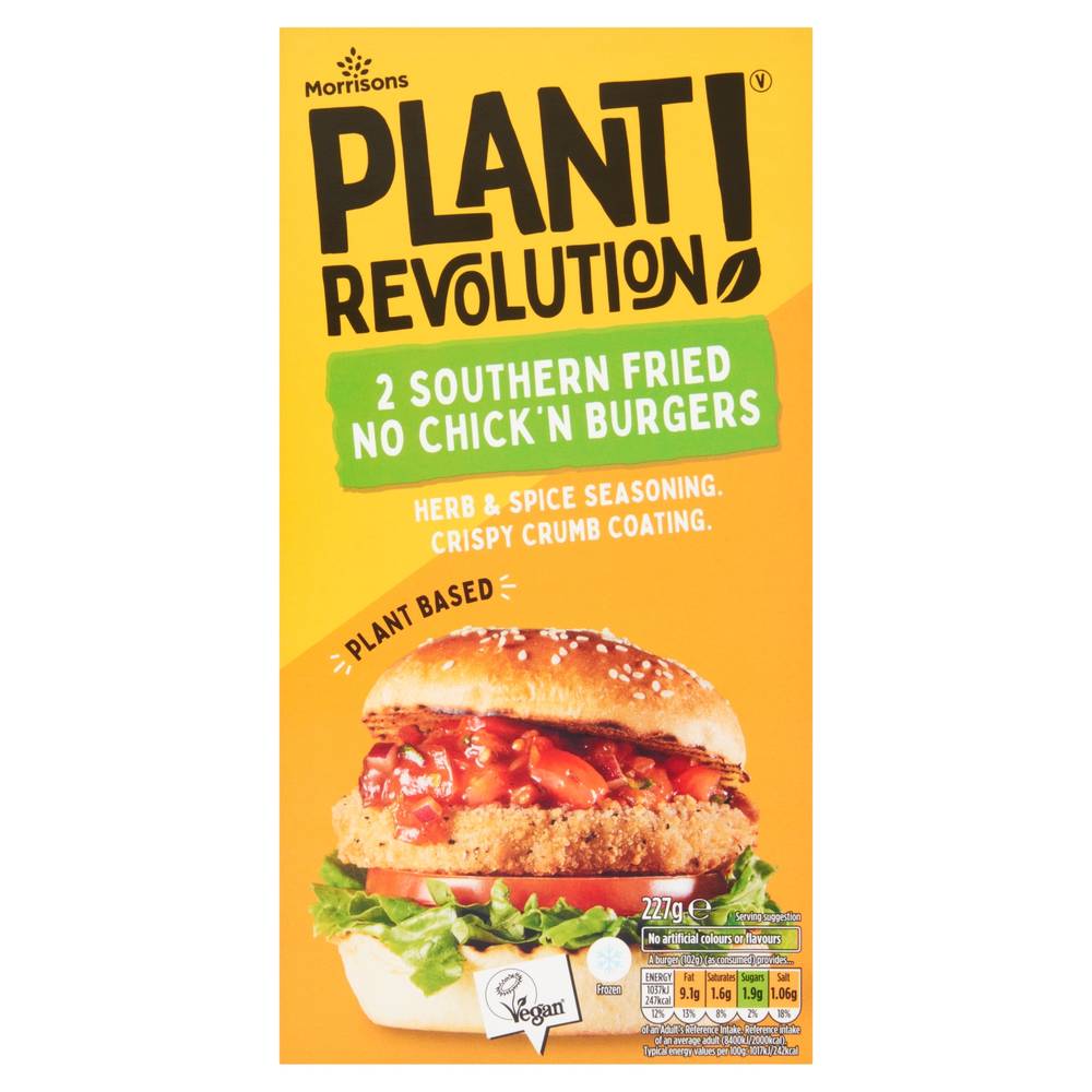 PLANT REVOLUTION SOUTHERN FRIED CHICKEN BURGER 227G