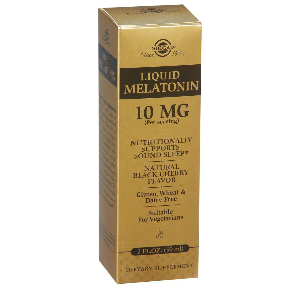 Liquid Melatonin - 10 Mg - Black Cherry (2 Fluid Ounces)
