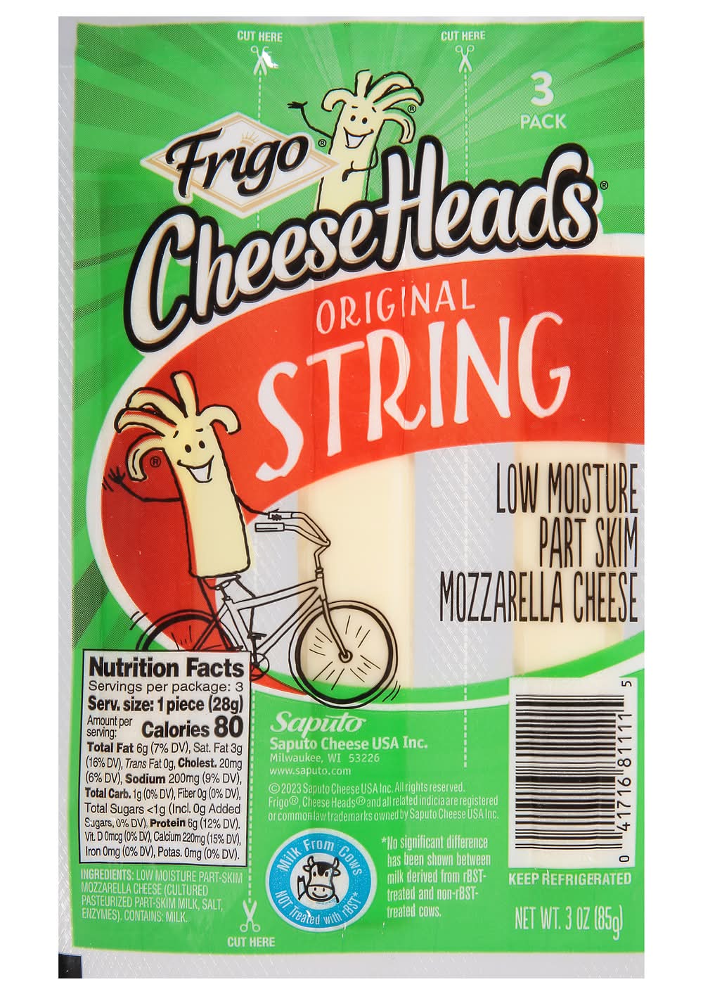 Frigo Original String Cheese (3 oz, 3 ct)