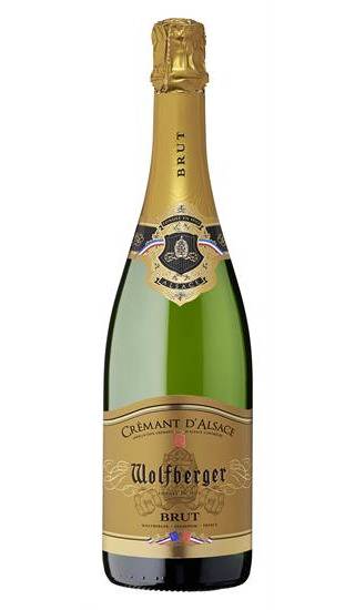 Vin pétillant blanc Crémant d'Alsace AOC WOLFBERGER - la bouteille de 75cL