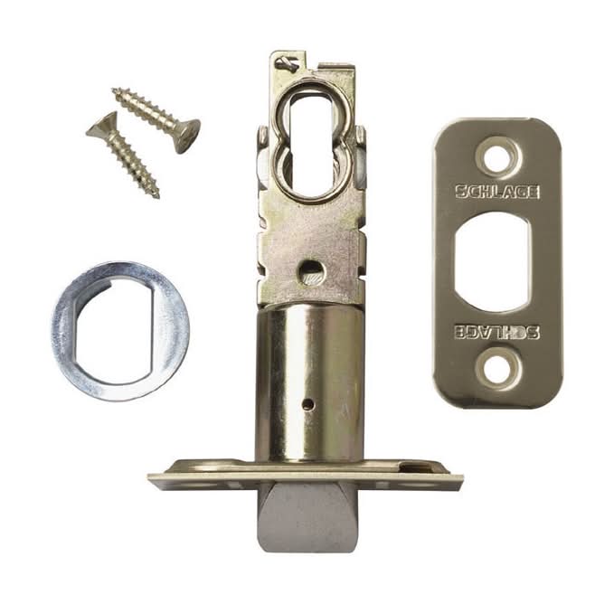 Schlage Bright Brass Steel Spring Latch 1 Pk