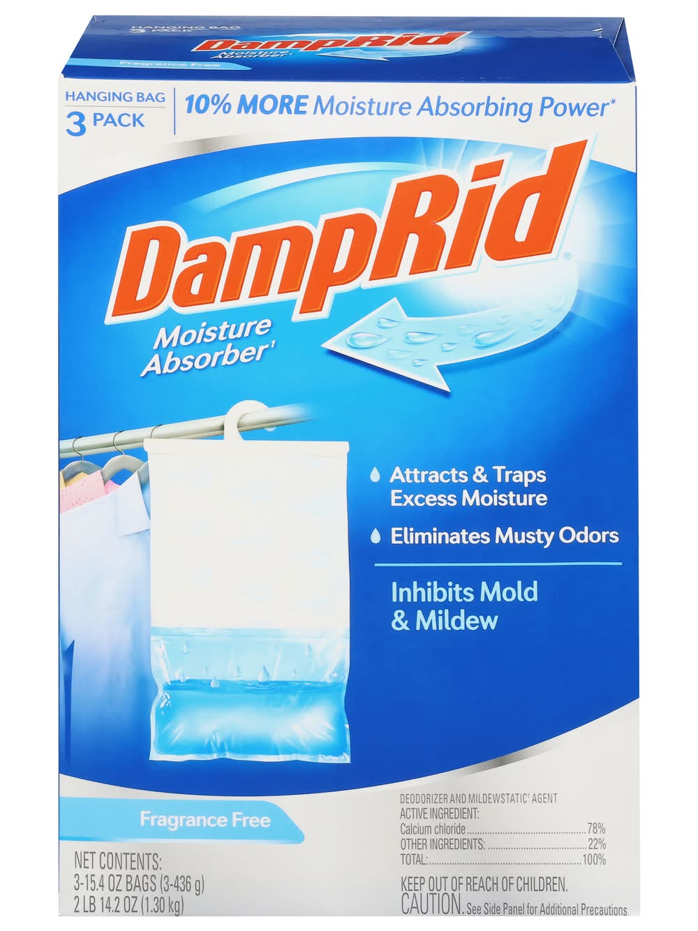 Damp Rid Hanging Bags Fragrance Free