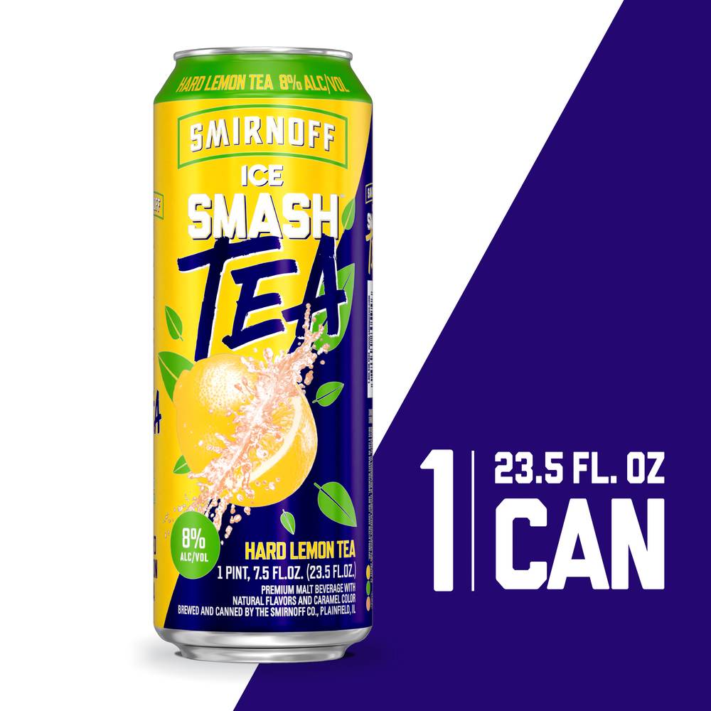 Smirnoff Ice Smash Hard Tea, Lemon (23.5 fl oz)