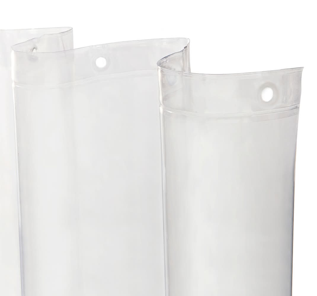 Lowe's Essentials 70-in W x 72-in L Clear Solid EVA/PEVA Shower liner