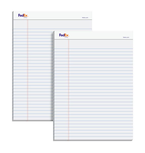 Legal Pad FXO 2 Pack White 8.5 x 11